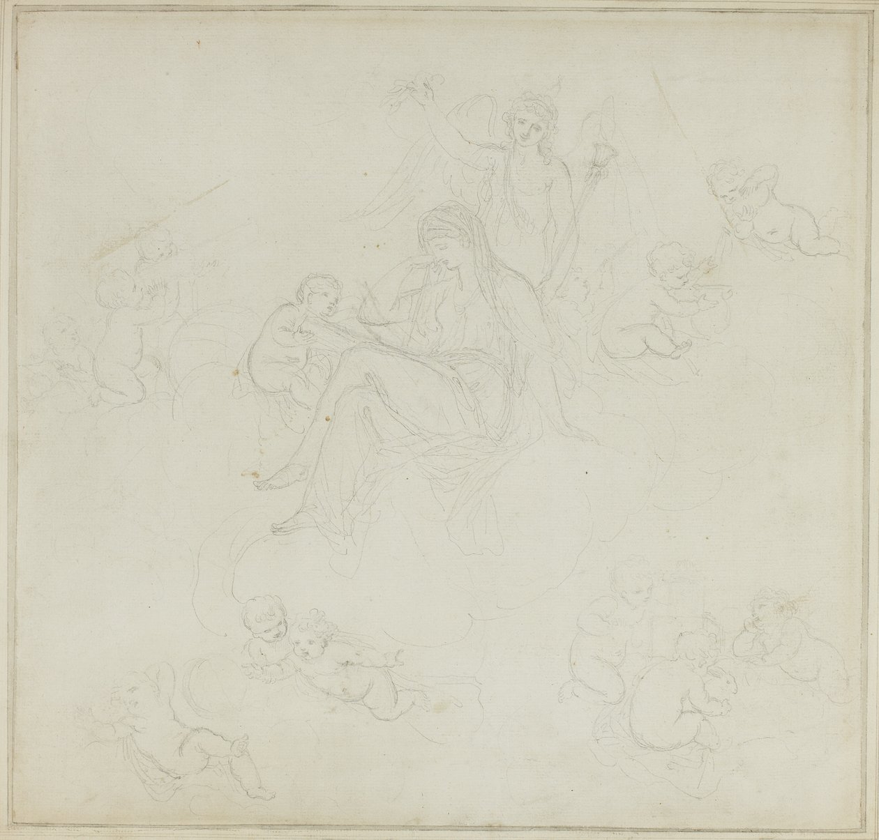 Venus med Putti av Giovanni Battista Cipriani