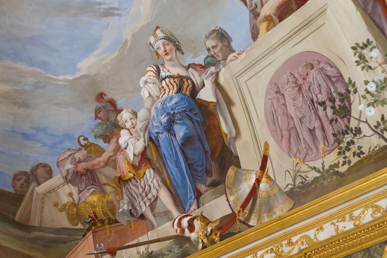 Offret av Iphigenia (Sacrificio di Ifigenia), detalj av Giovanni Battista Crosato