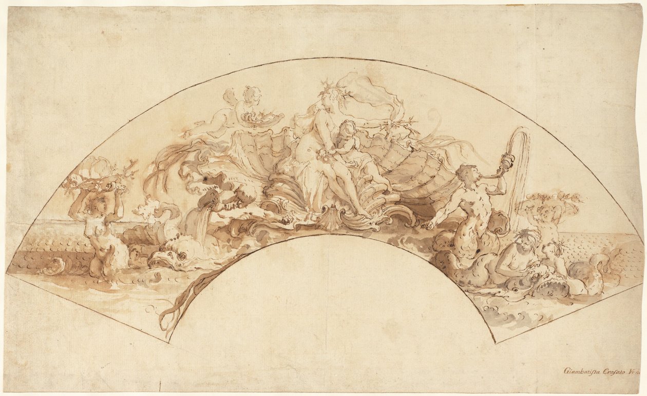 Amfitritens triumf av Giovanni Battista Crosato
