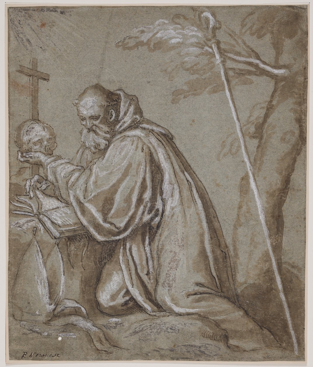 St Bernard i ånger av Giovanni Battista Fontana