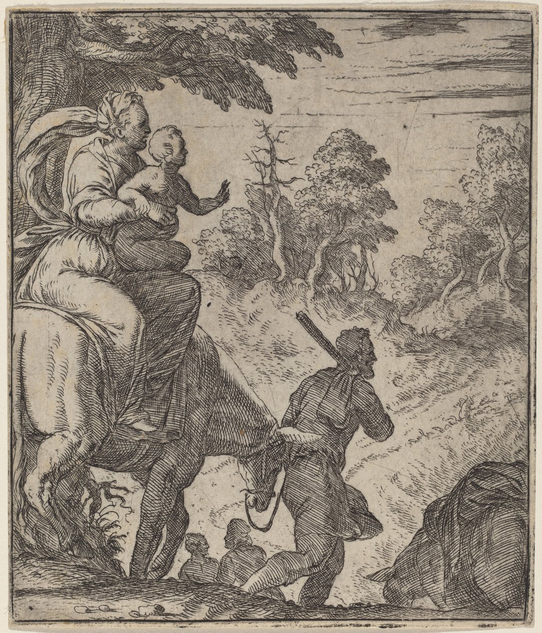 Flygningen till Egypten av Giovanni Battista Fontana