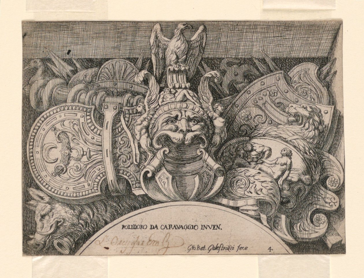 Olika troféer av Giovanni Battista Galestruzzi