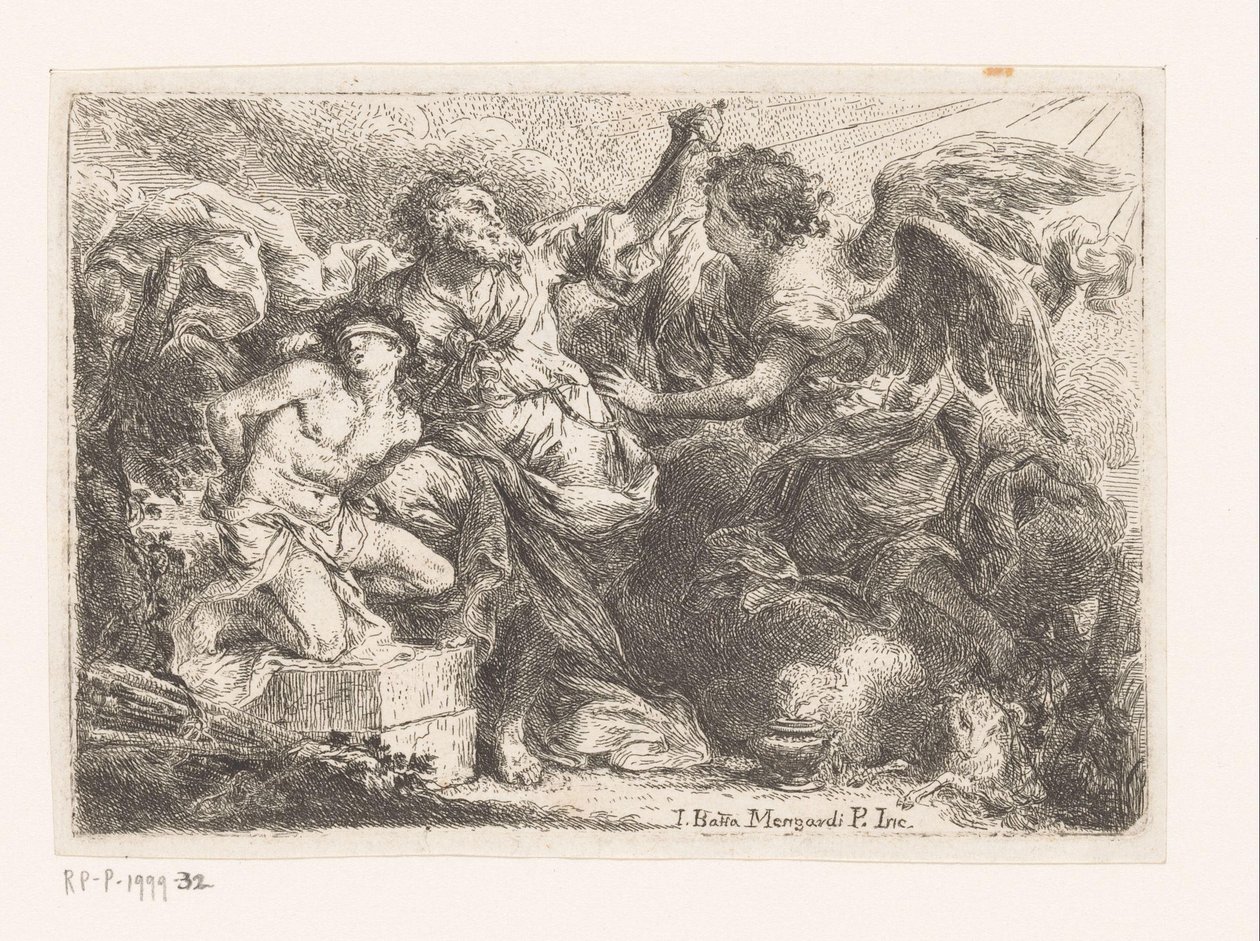 Erbjudande van Isaac av Giovanni Battista Mengardi