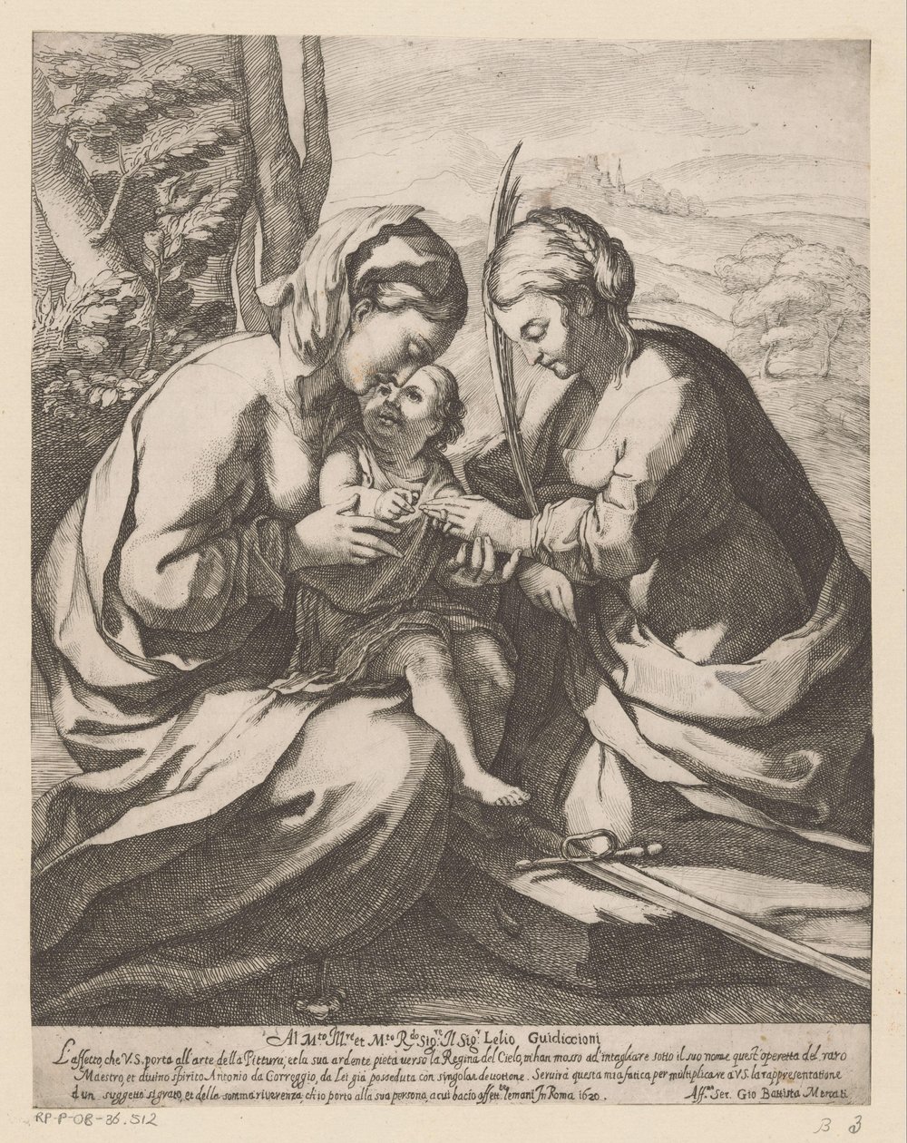 Saint Catherines mystiska äktenskap av Giovanni Battista Mercati