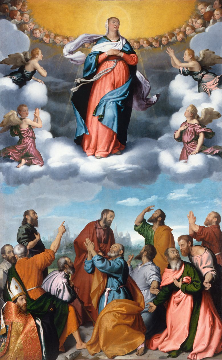 Jungfruns antagande av Giovanni Battista Moroni