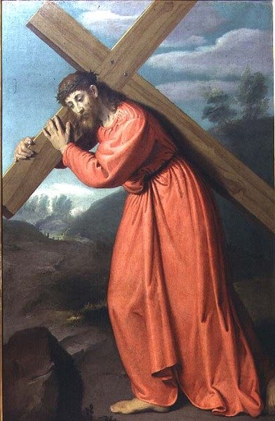 Kristus som bär korset, c.1565 av Giovanni Battista Moroni