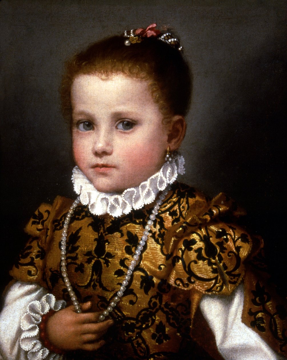 Liten flicka från huset Redetti av Giovanni Battista Moroni