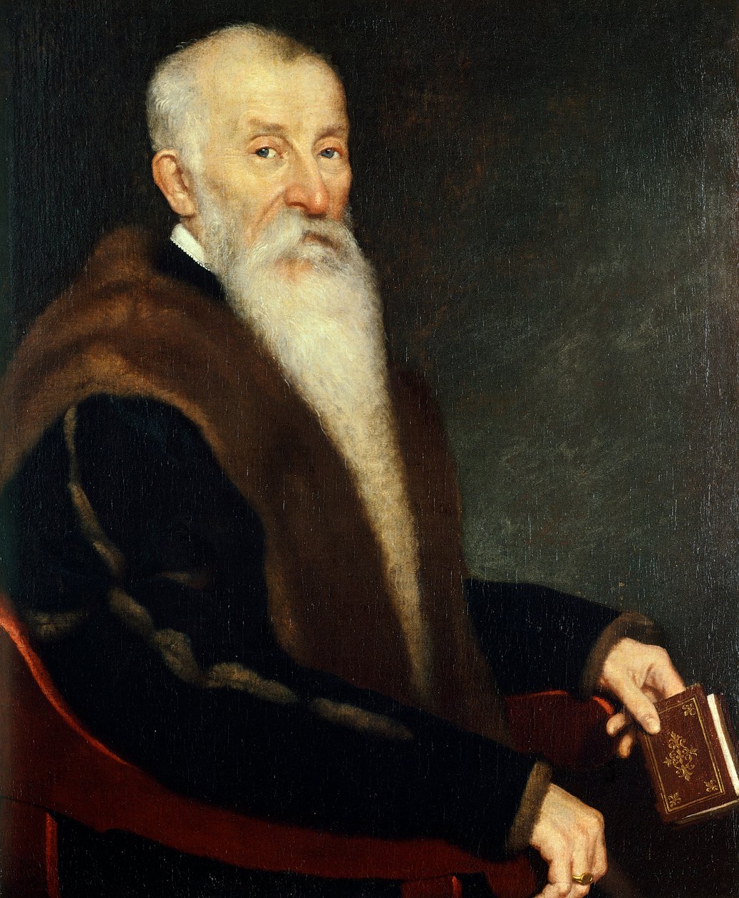 Porträtt av Gerolamo Agosti, av Giovanni Battista Moroni (ca 1525-1578) av Giovanni Battista Moroni