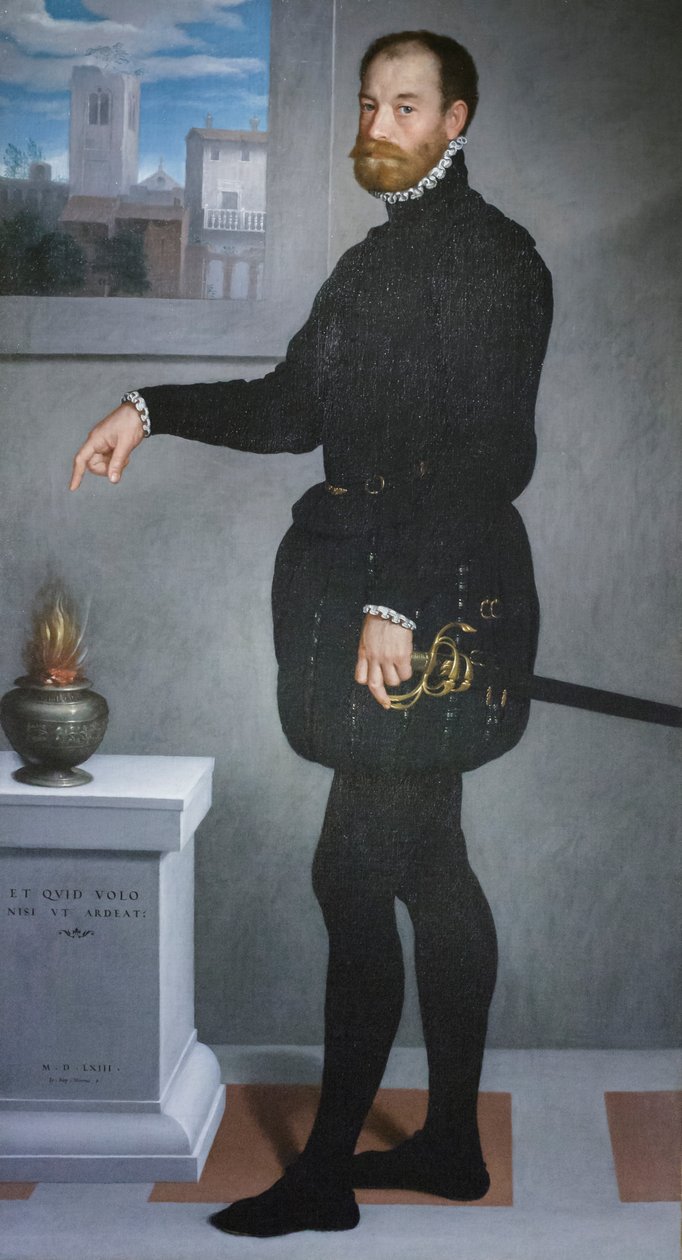 Porträtt av Pietro Secco Suardo av Giovanni Battista Moroni