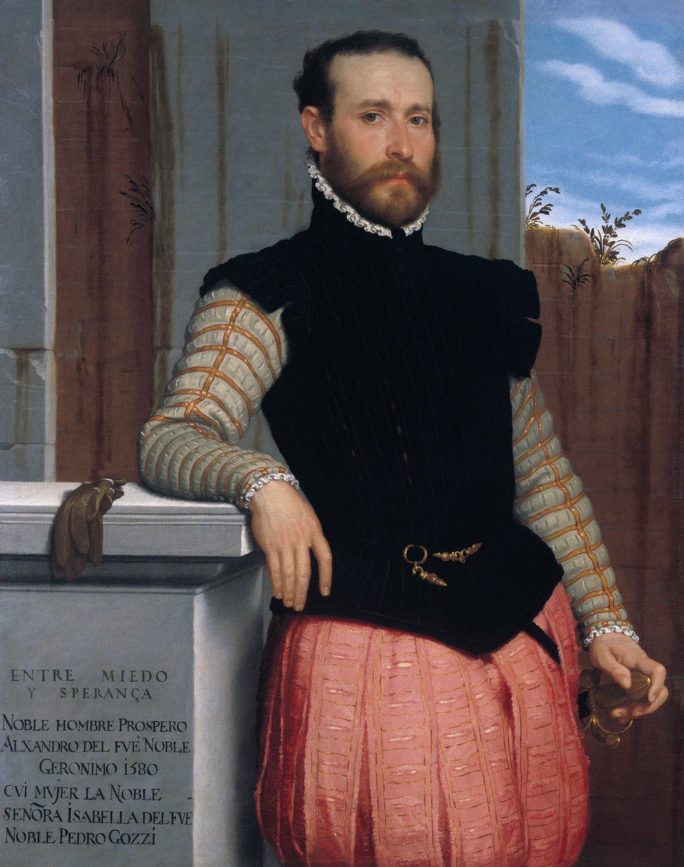 Porträtt av Prospero Alessandri av Giovanni Battista Moroni
