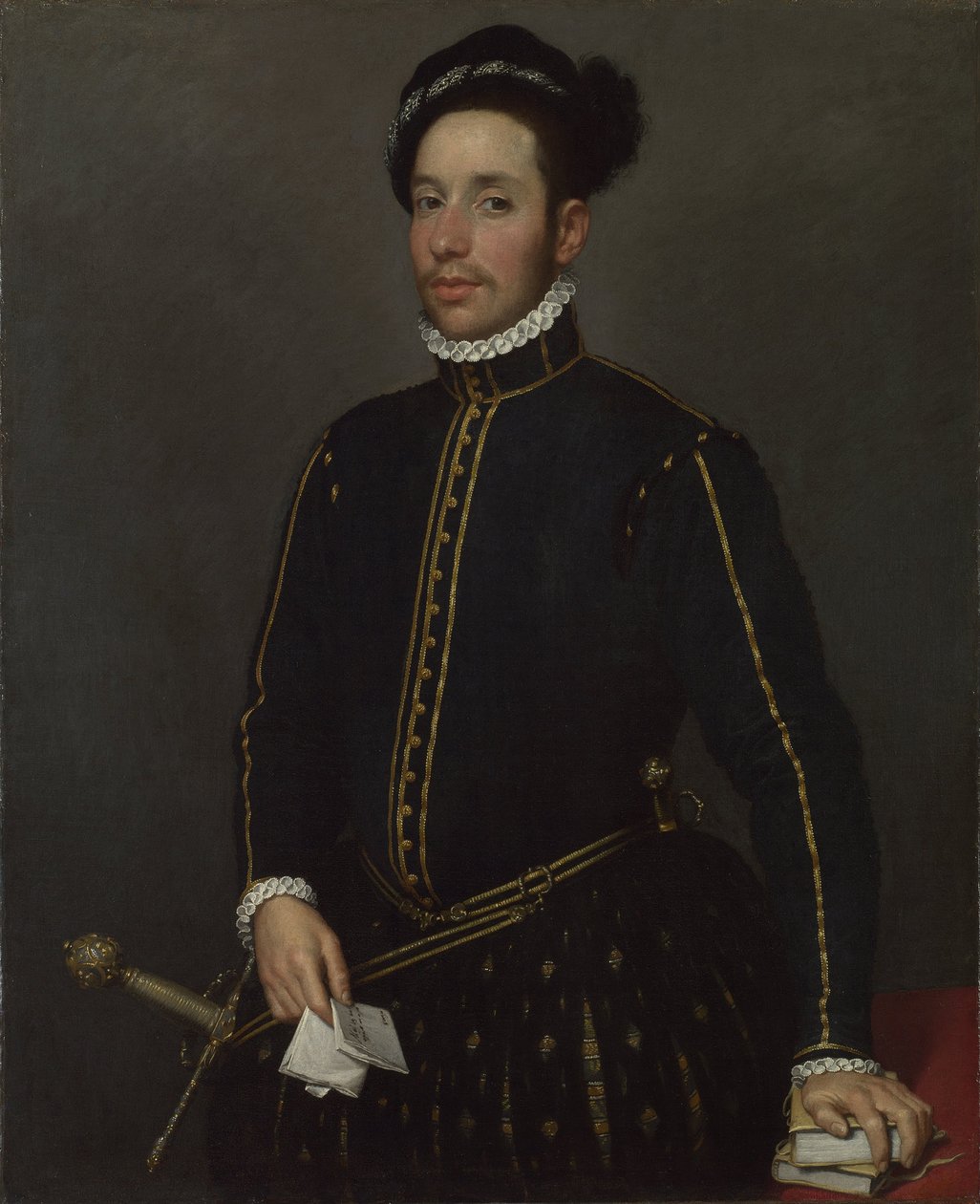 Porträtt av en gentleman The Gentle Knight, ca. 1565 av Giovanni Battista Moroni