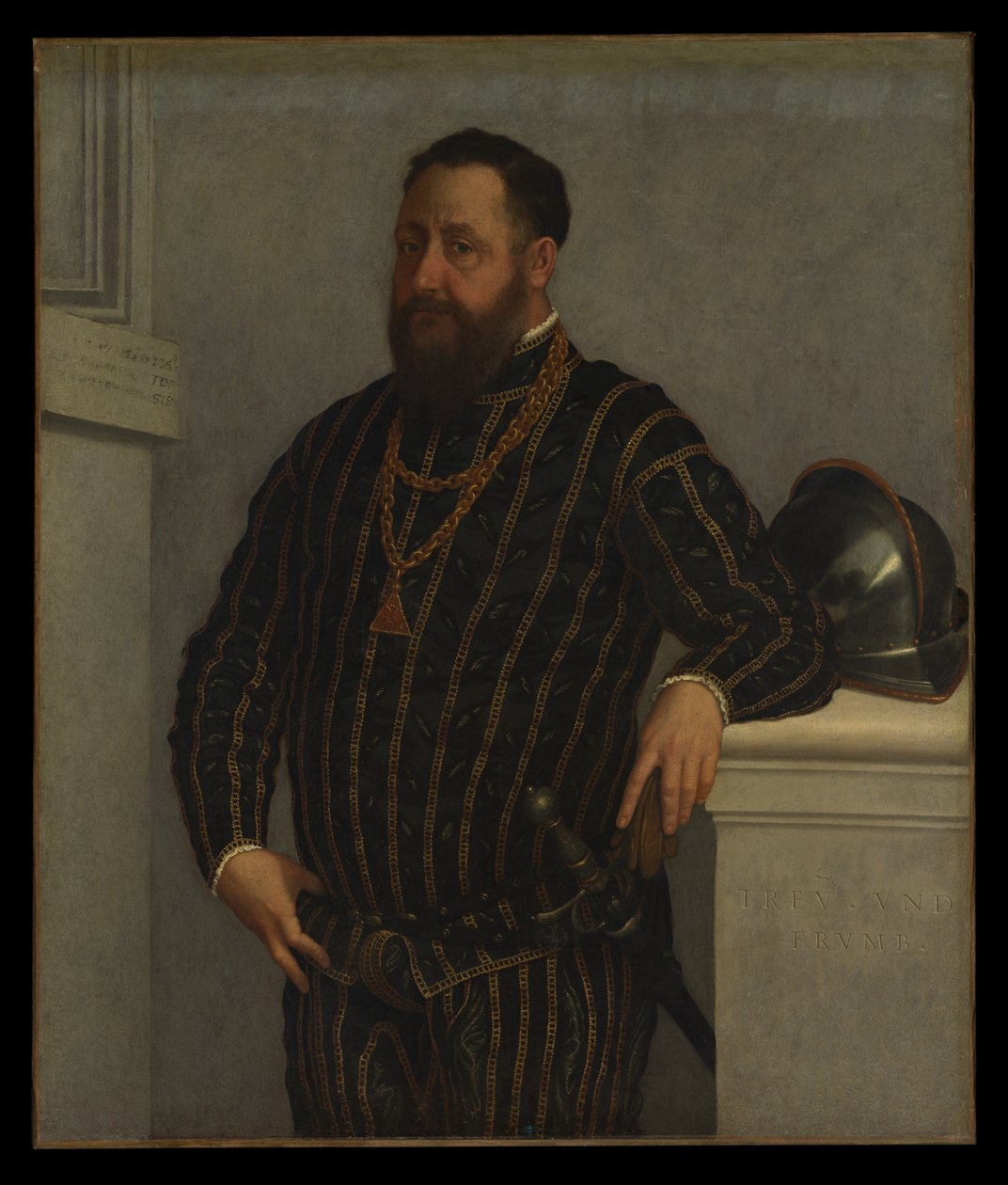 Porträtt av en man av Giovanni Battista Moroni