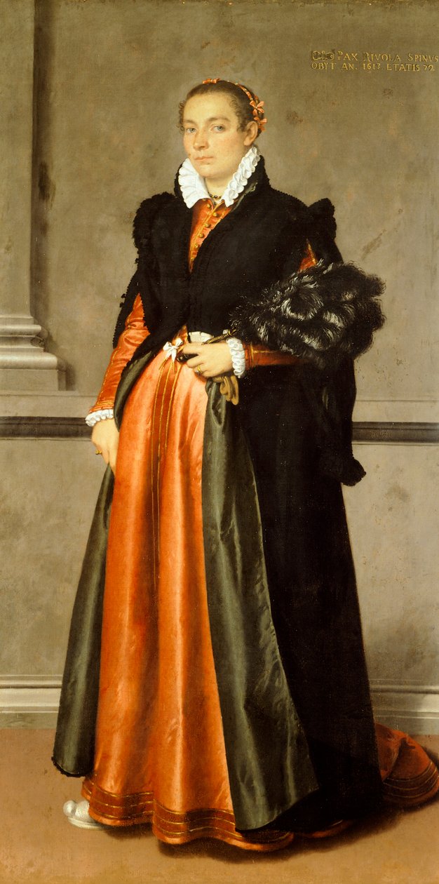Porträtt av adelsdamen Pace Rivola Spini av Giovanni Battista Moroni