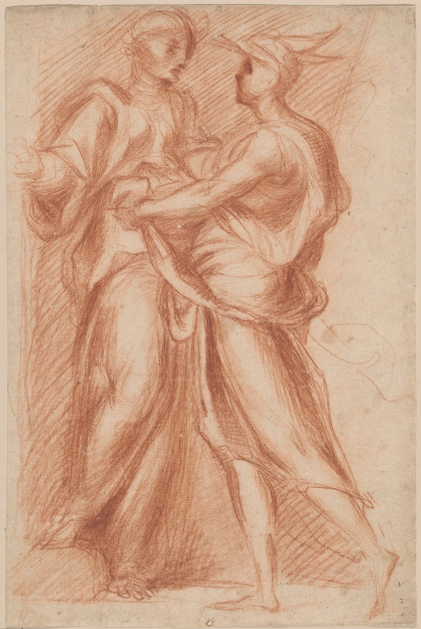 Merkurius och Aglauros av Giovanni Battista Naldini