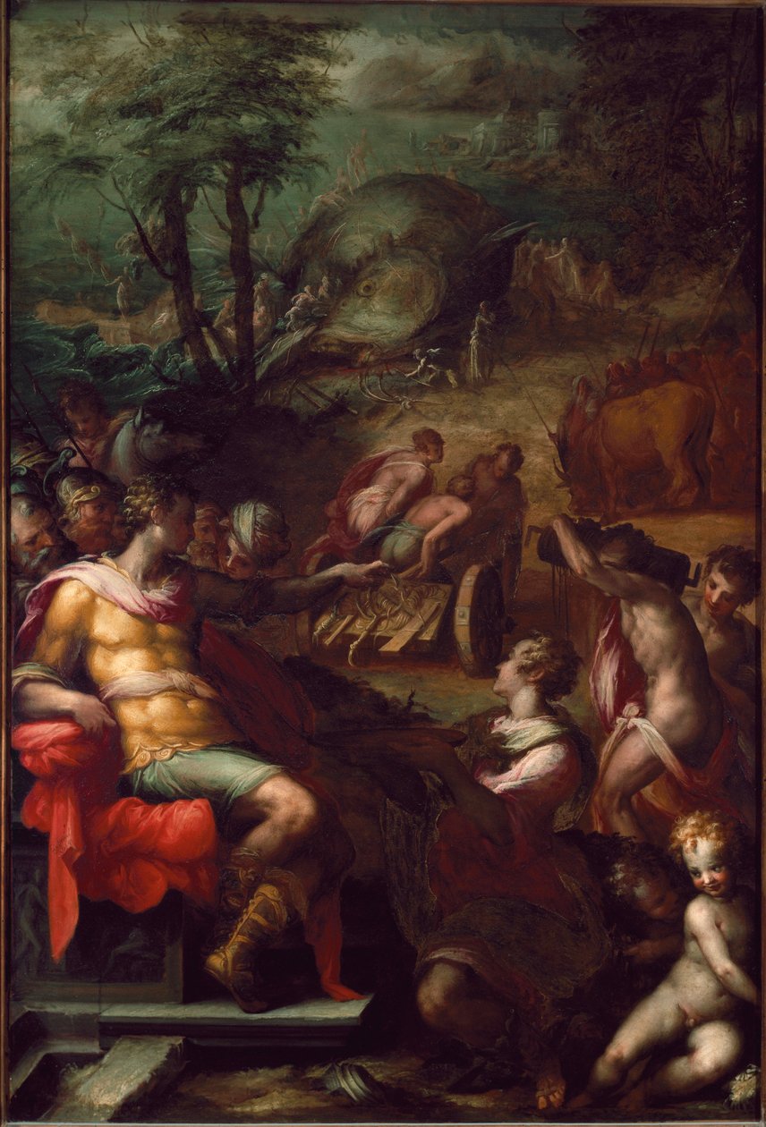 Revolt av bärnstensgrå (Målning av Giovanni Battista Naldini