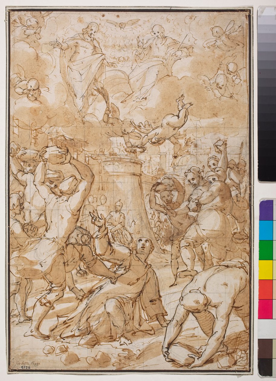Steningen av St. Stefan, tidigt 1600-tal av Giovanni Battista Paggi