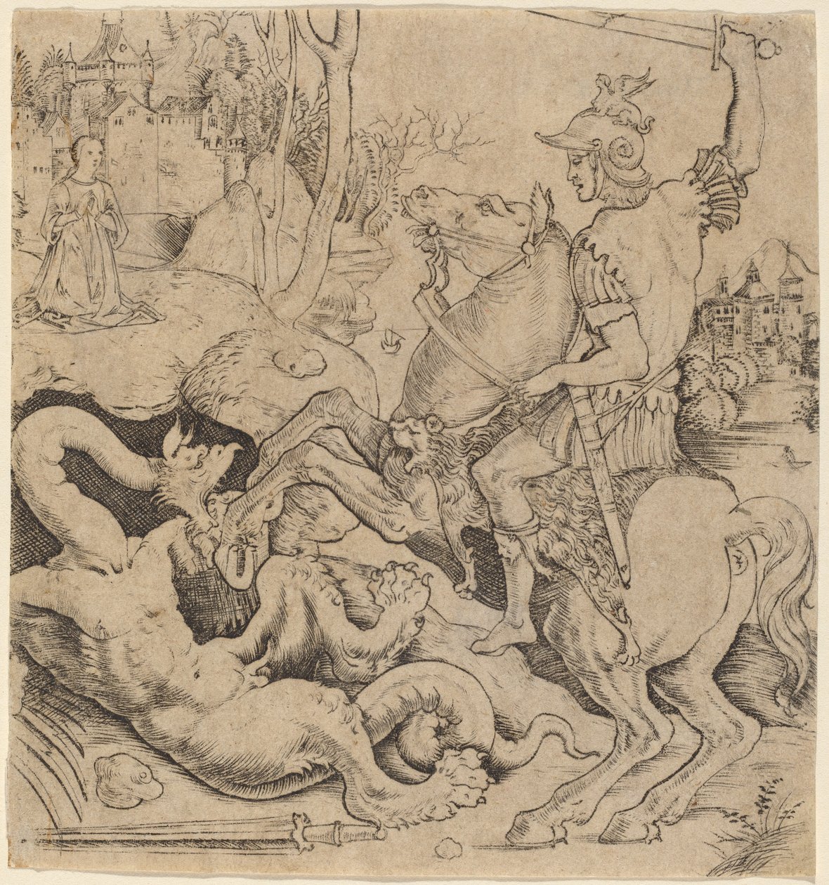 Sankt Georg och draken av Giovanni Battista Palumba