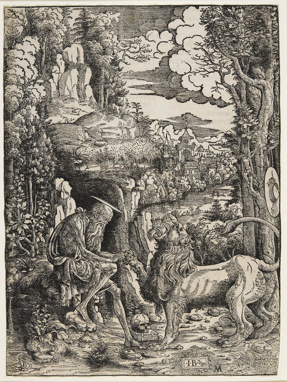 Saint Hieronymus och lejonet, ca 1509 av Giovanni Battista Palumba