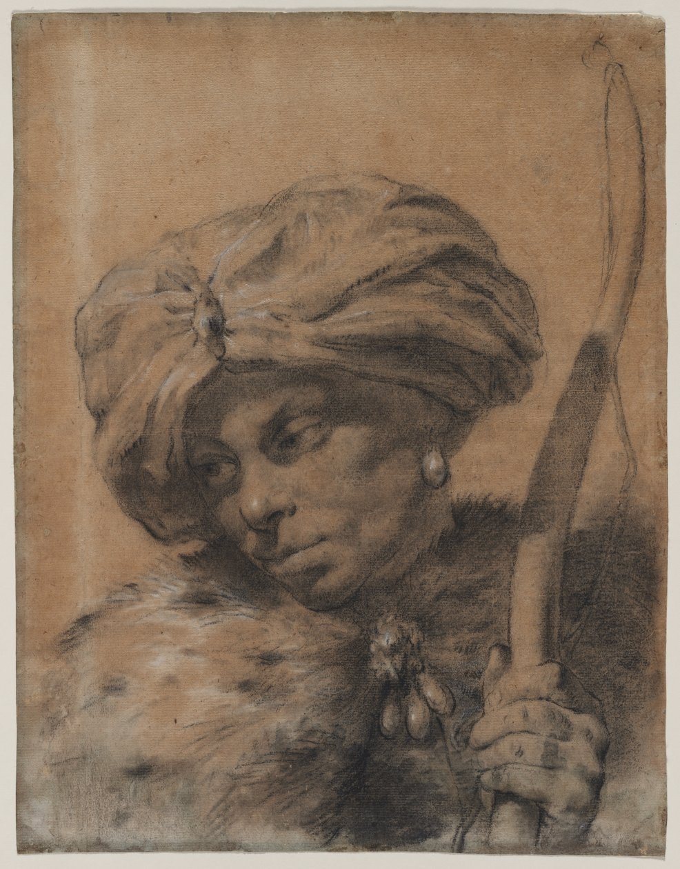Archer med turbanförsett huvudbonad av Giovanni Battista Piazzetta