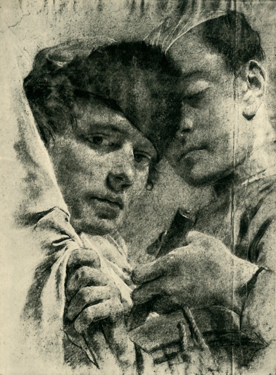Trummis och flaggbärare, tidigt-mitten av 1700-talet, 1943. av Giovanni Battista Piazzetta