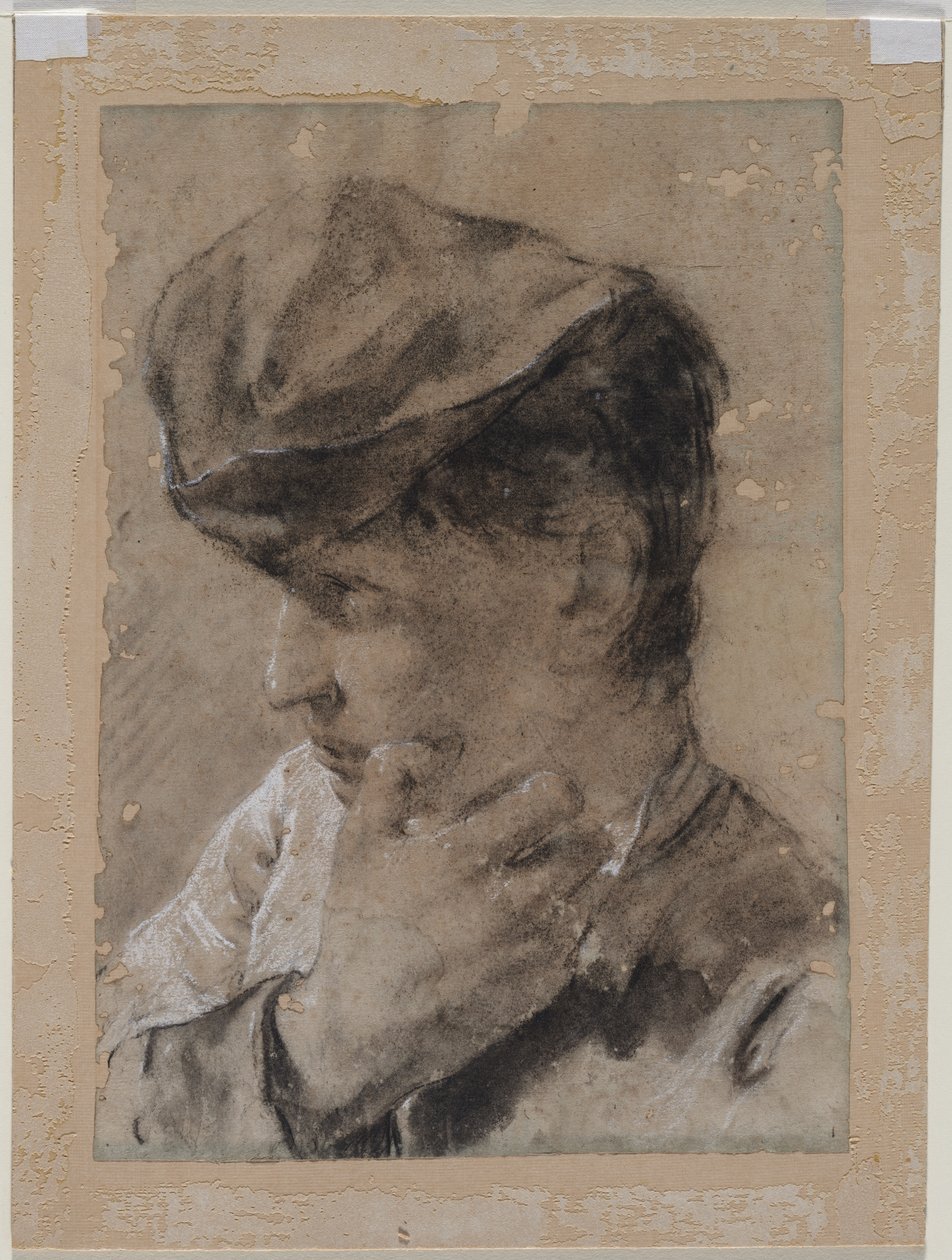 Head of a Young Man in a Cap, första hälften av 1700-talet. av Giovanni Battista Piazzetta