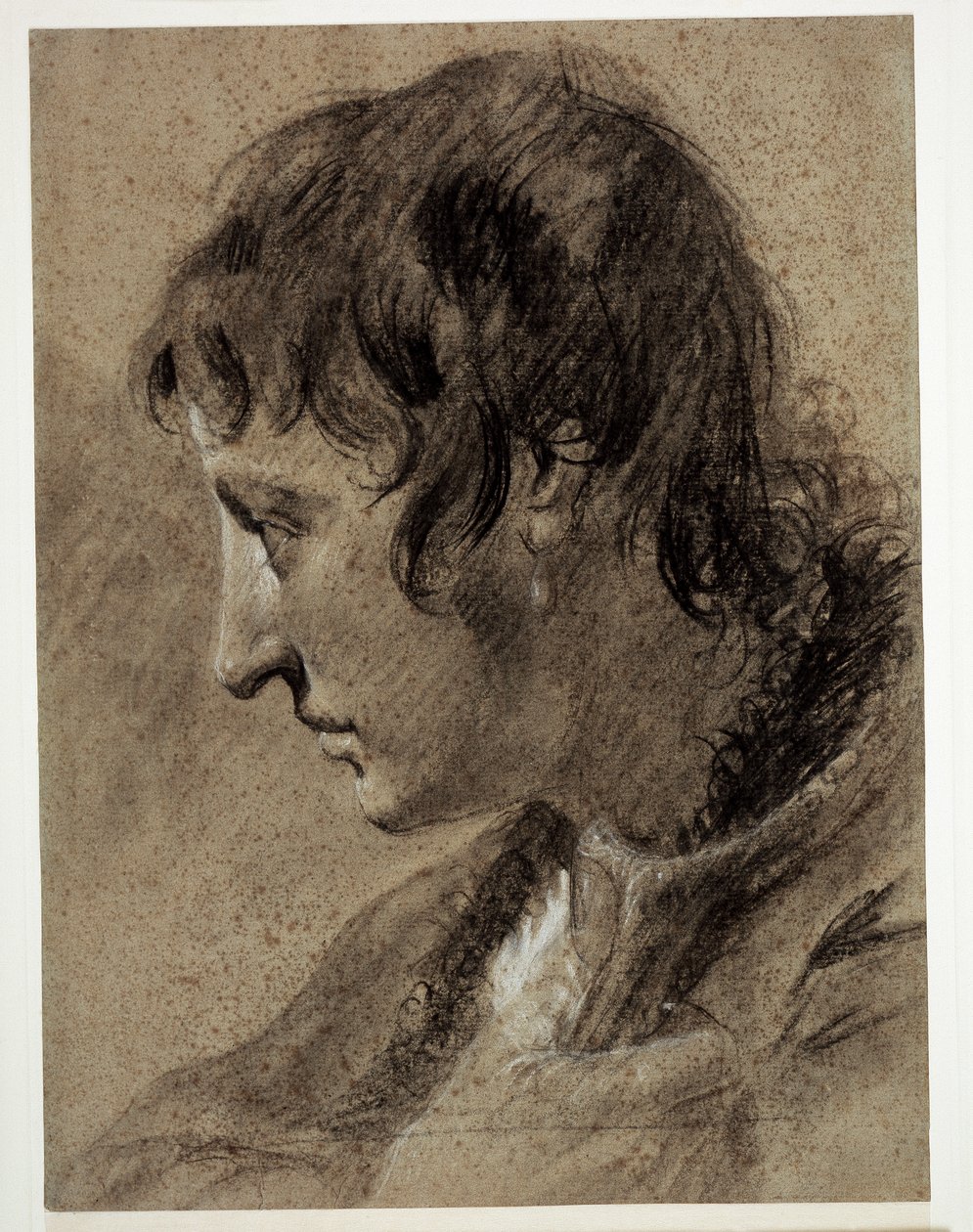 Huvudet på en ung man av Giovanni Battista Piazzetta