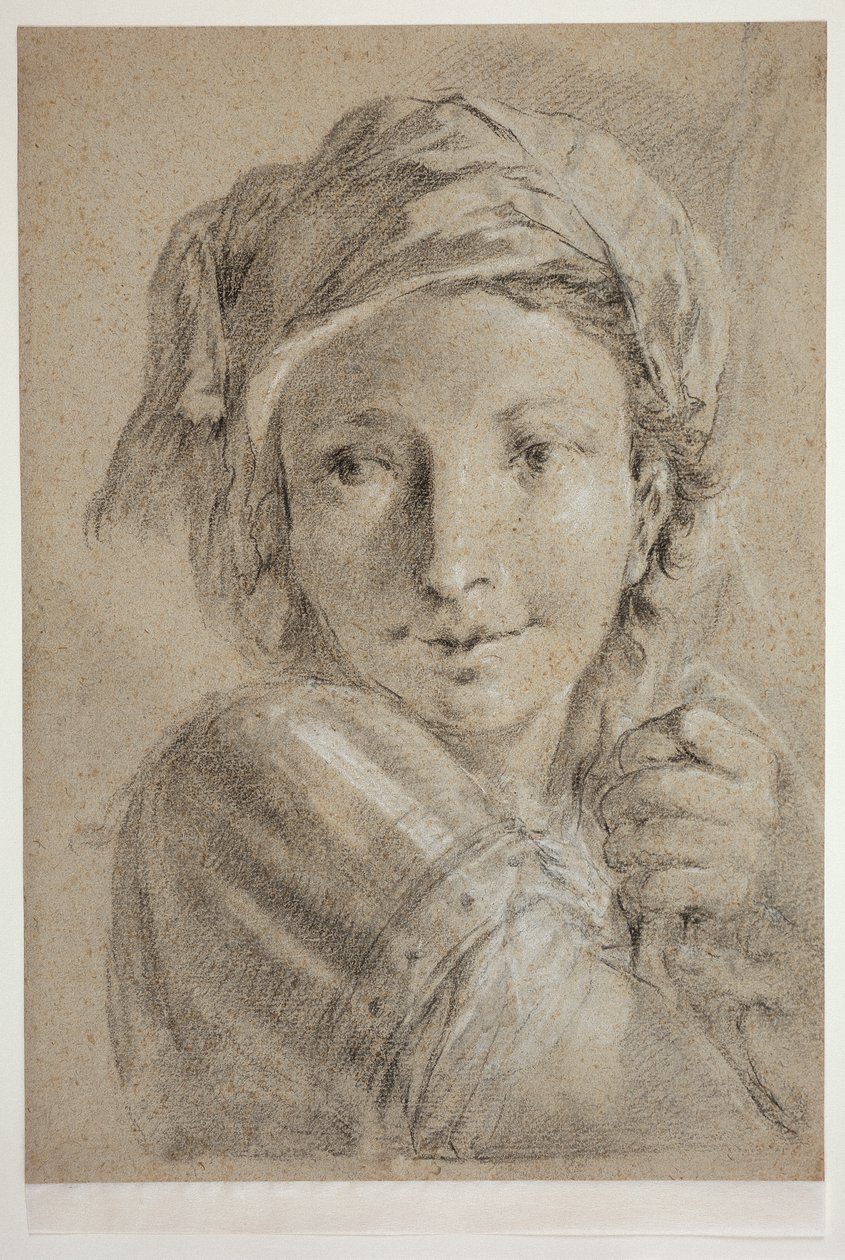 Huvud av en ung soldat av Giovanni Battista Piazzetta