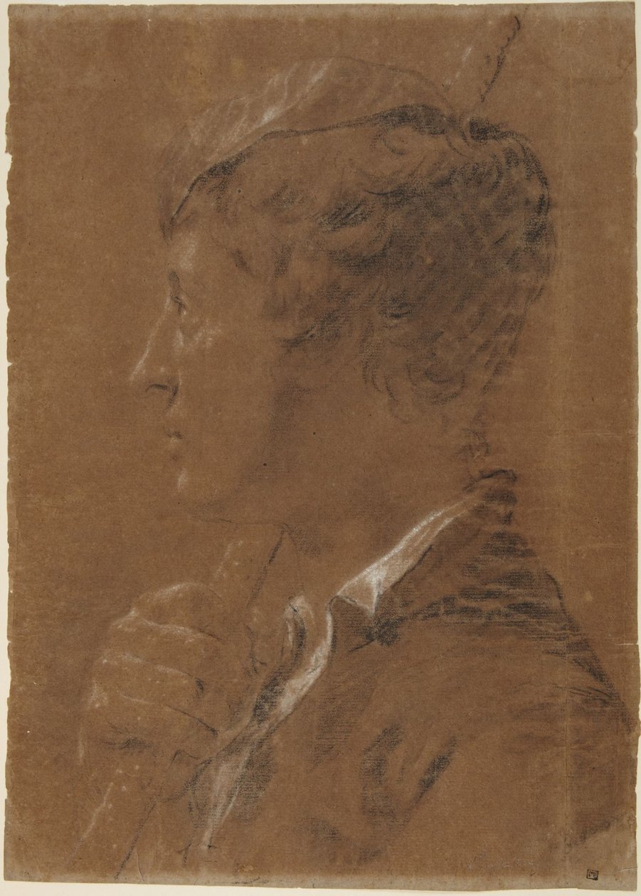Profilbild: En ung person som håller i en stav av Giovanni Battista Piazzetta