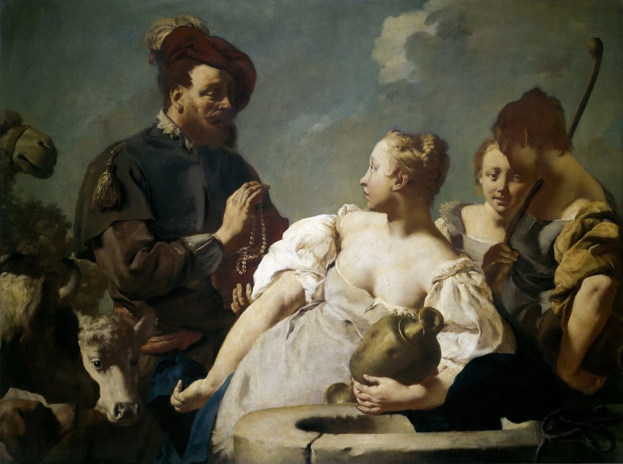 Rebecca vid brunnen, ca. 1740. av Giovanni Battista Piazzetta