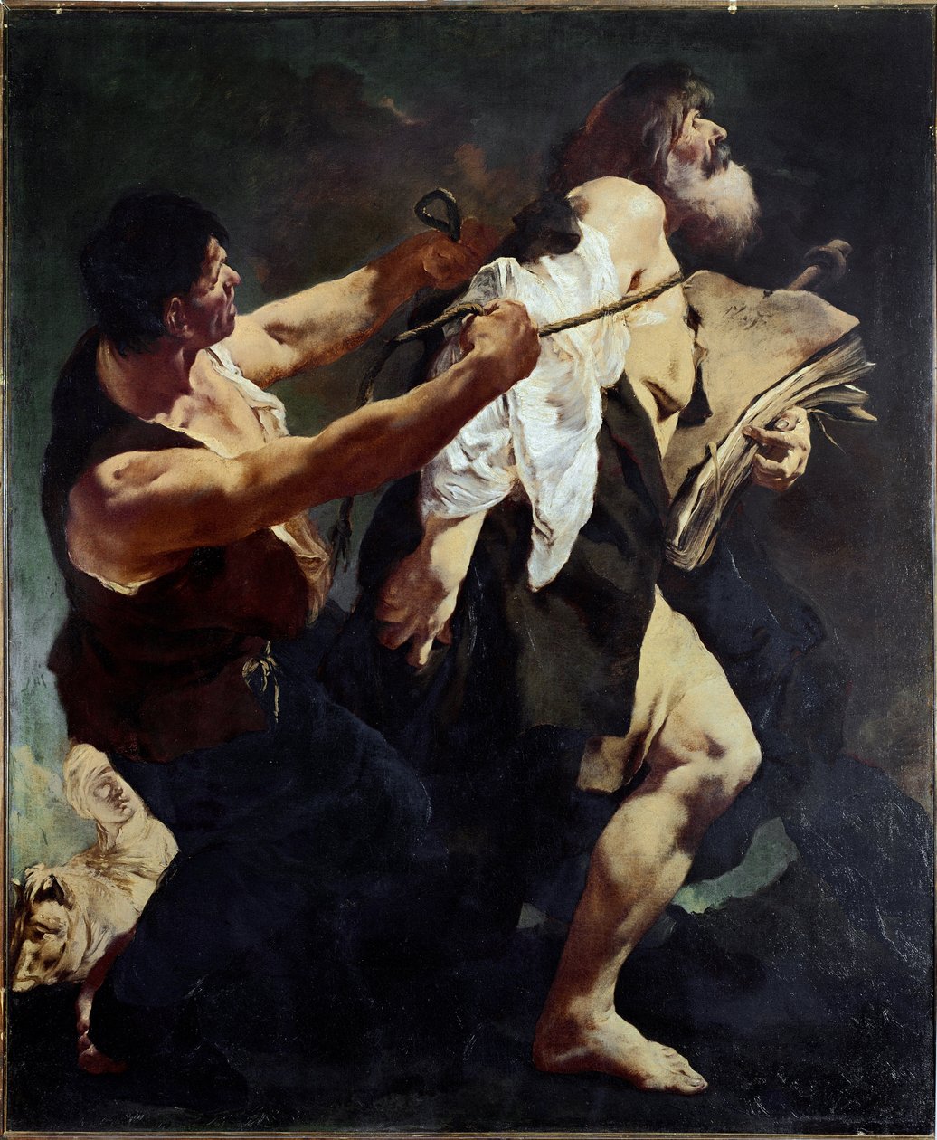 Saint James the Major är Train to the Martyr (olja på duk av Giovanni Battista Piazzetta