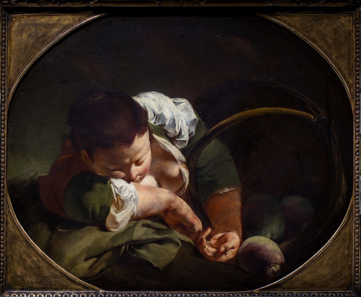 Sovande bondflicka av Giovanni Battista Piazzetta