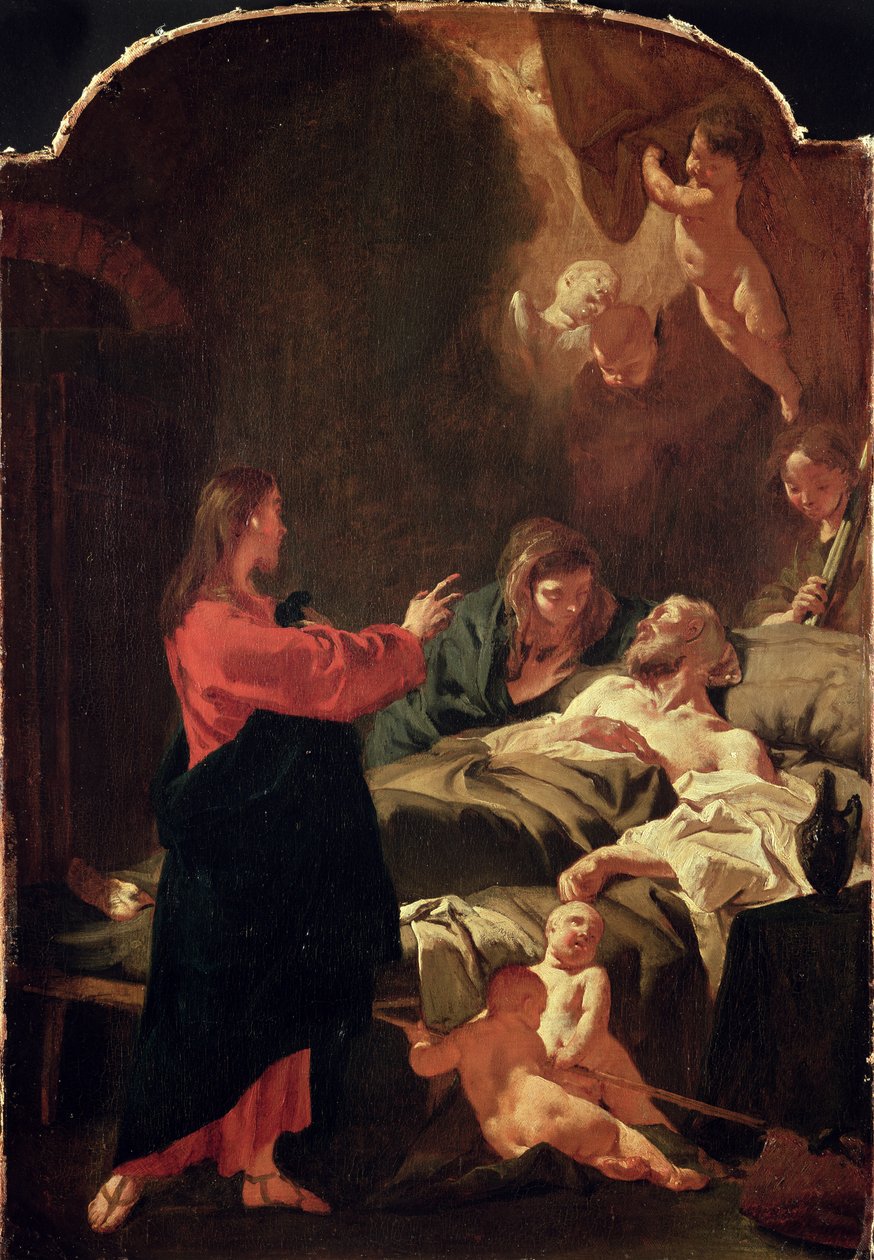 The Death of St. Joseph  av Giovanni Battista Piazzetta
