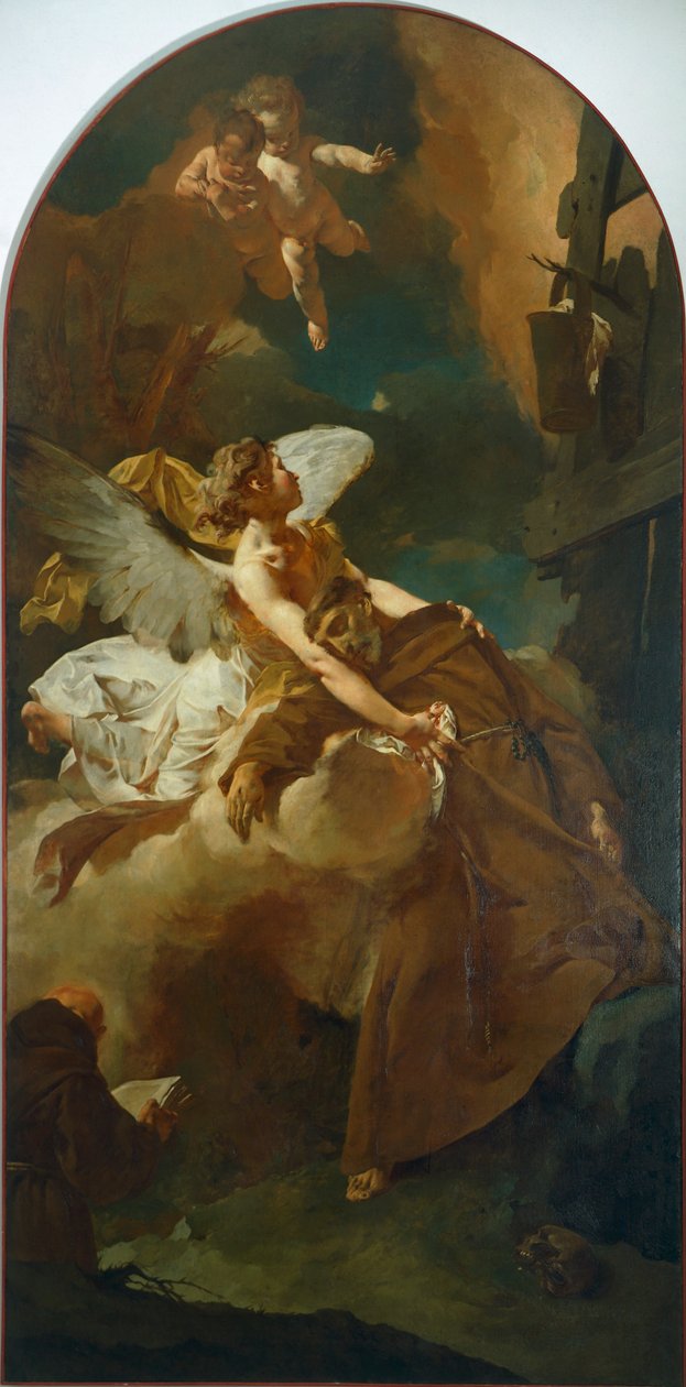 Franciskus extas, av Giovanni Battista Piazzetta (1682-1754). av Giovanni Battista Piazzetta