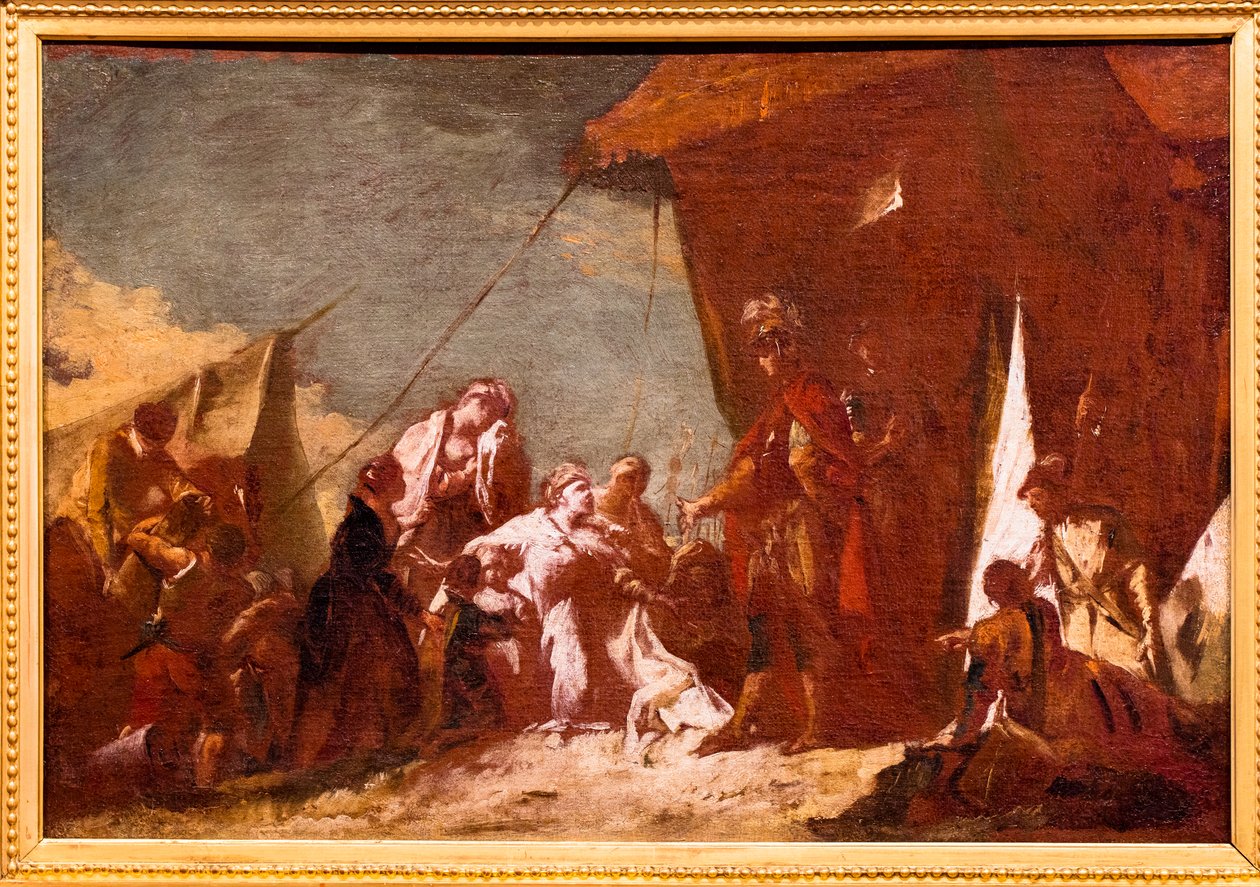 Familjen Darius som tog emot Alexander av Giovanni Battista Piazzetta