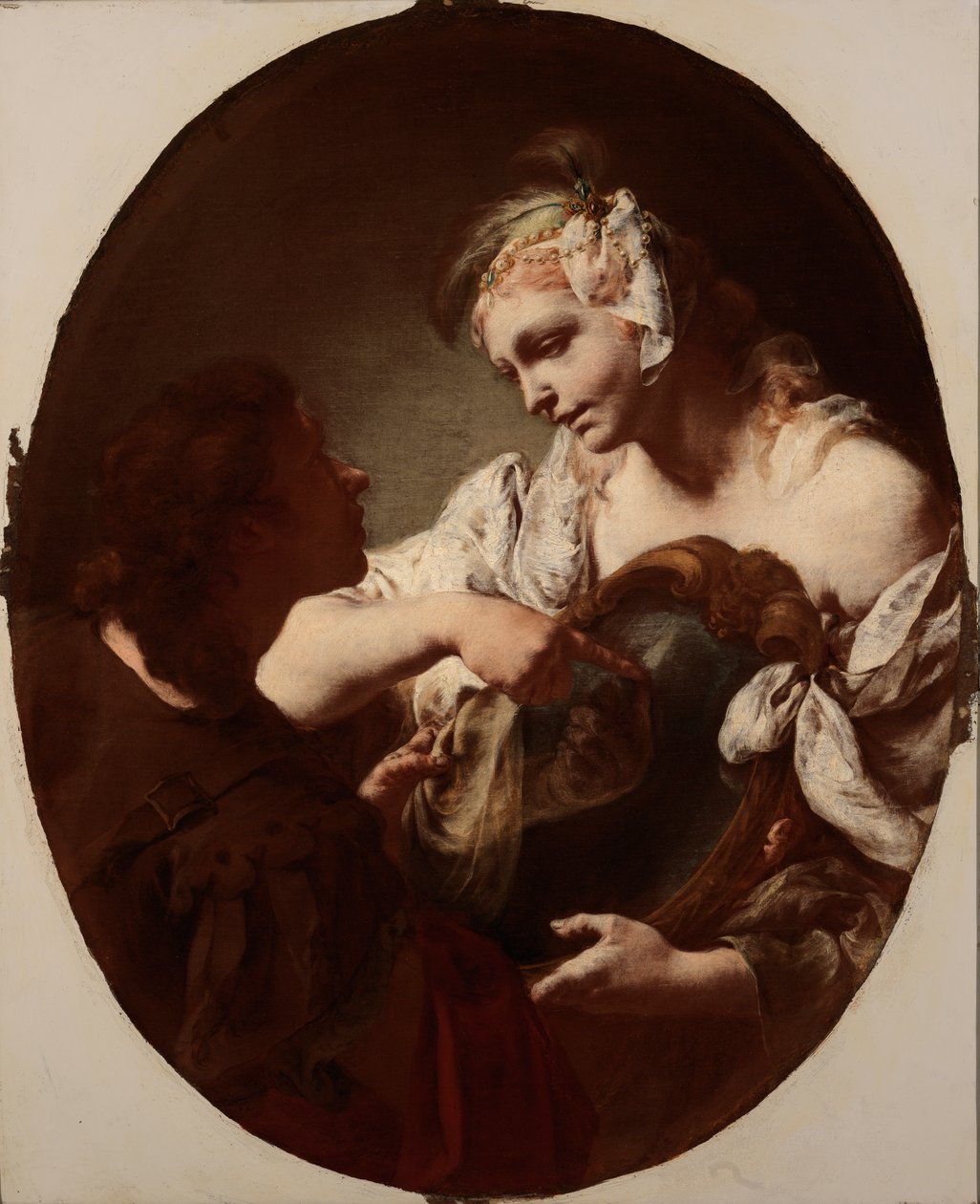 Den magiska spegeln, tidigt 1700-tal av Giovanni Battista Piazzetta