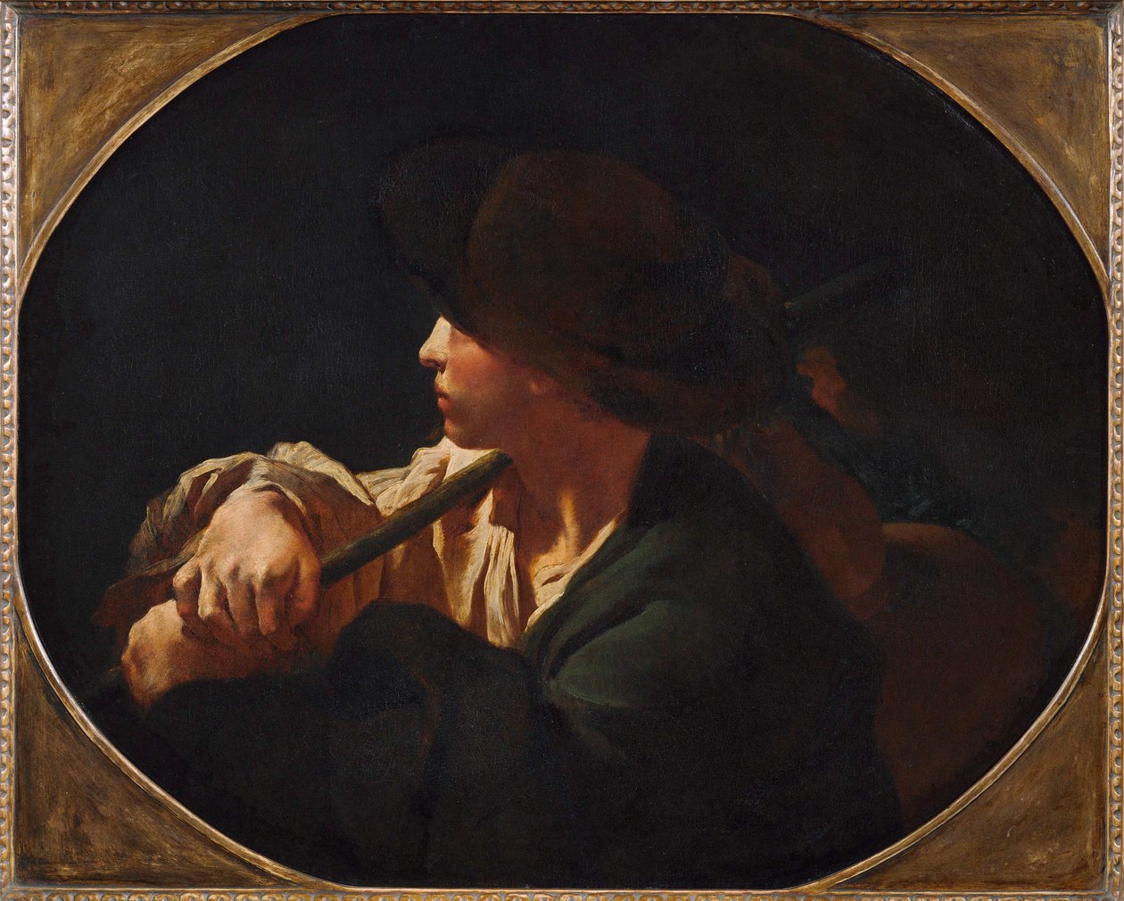 Ung fåraherde (målning på duk) av Giovanni Battista Piazzetta