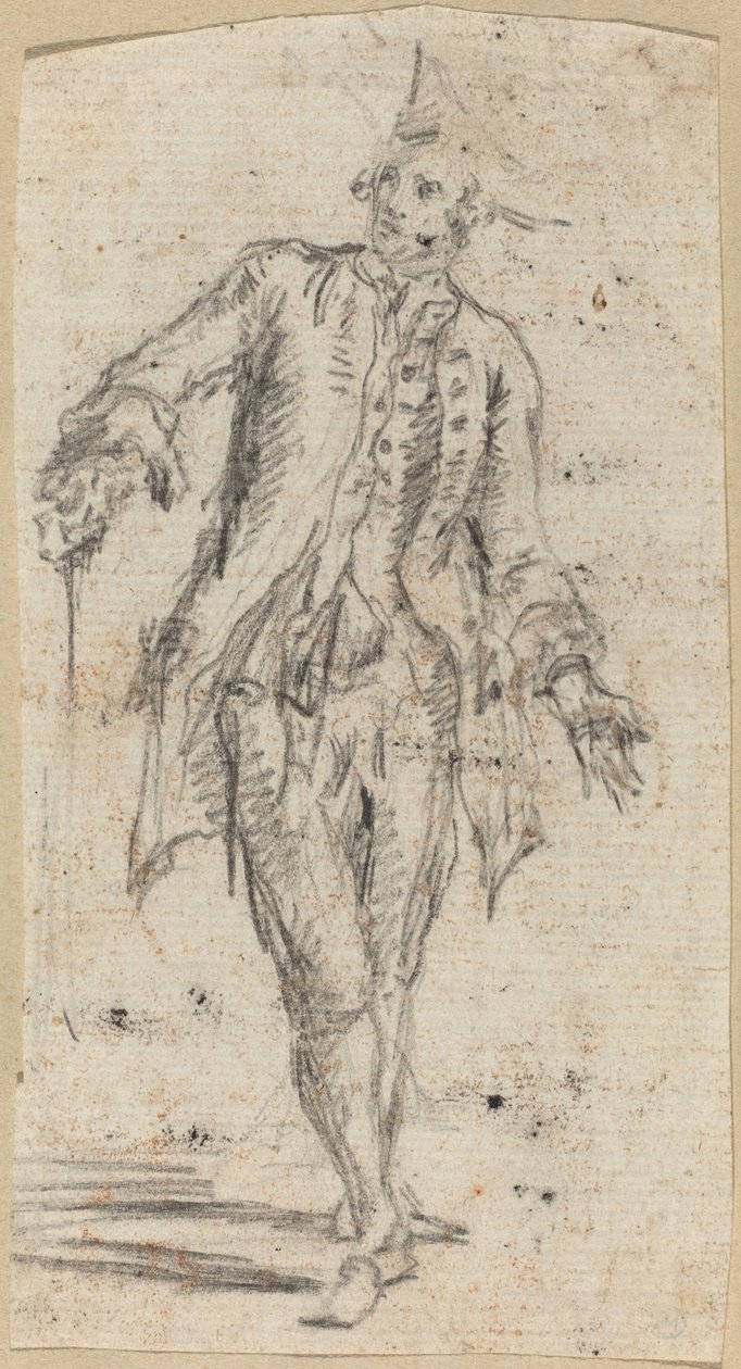 En gentleman med en käpp av Giovanni Battista Piranesi