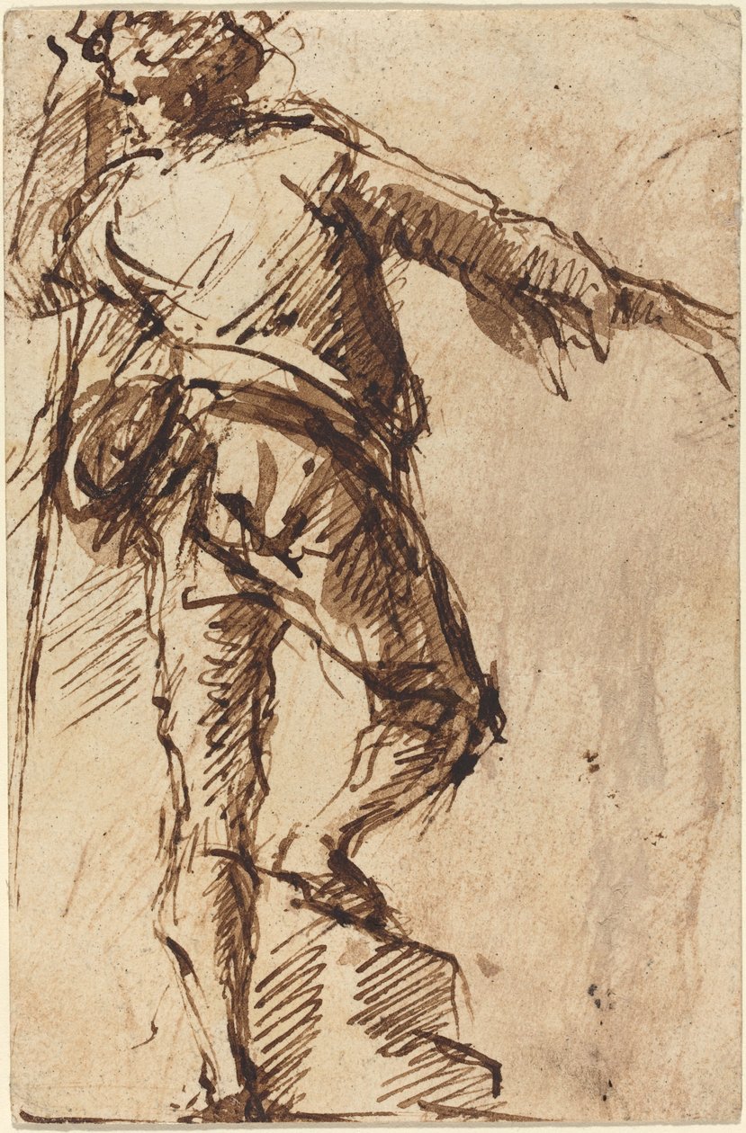 En ung man med en stav av Giovanni Battista Piranesi