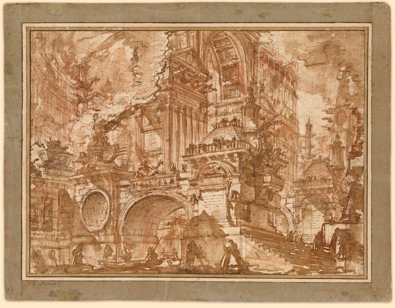 En gammal hamn av Giovanni Battista Piranesi