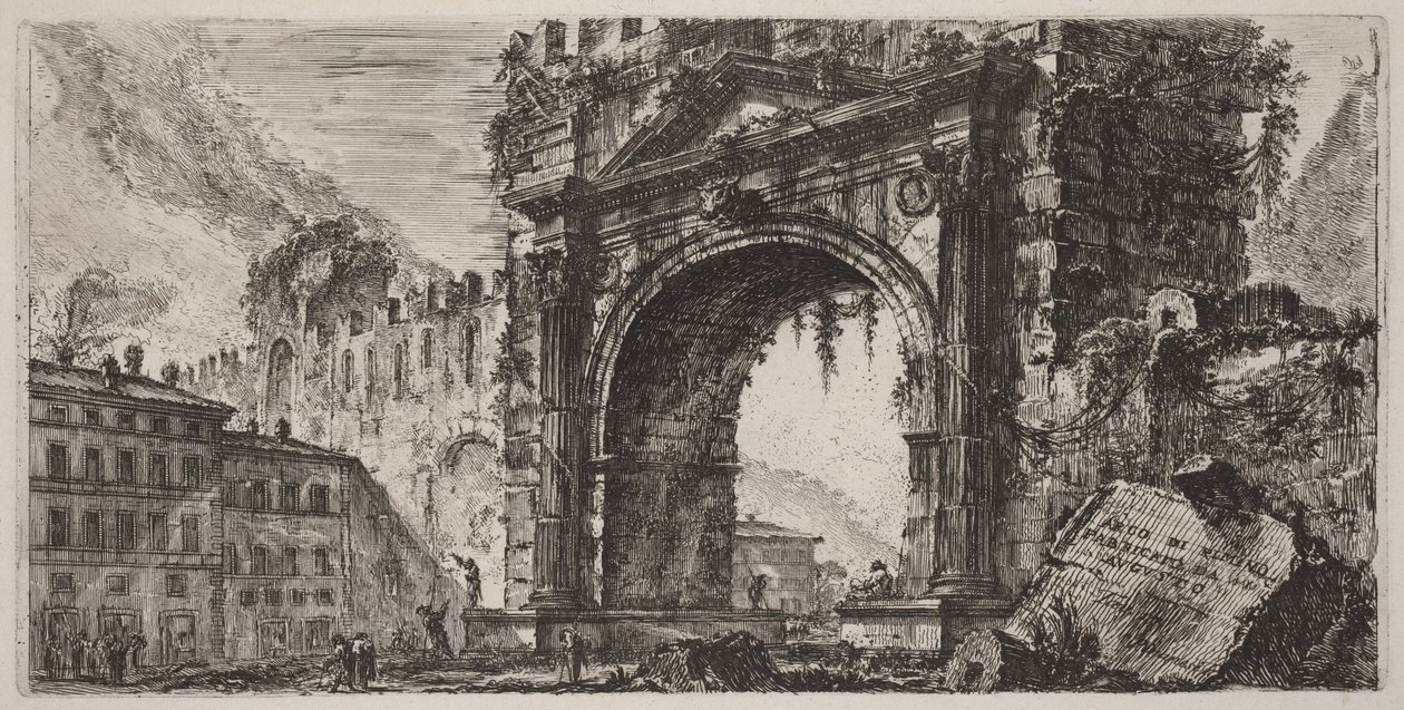 Augustusbågen i Rimini av Giovanni Battista Piranesi
