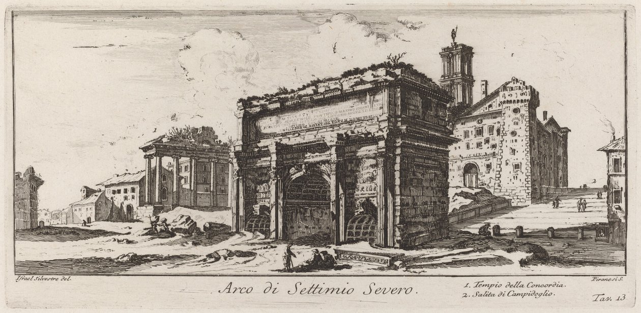 Båge av Septimius Severus av Giovanni Battista Piranesi