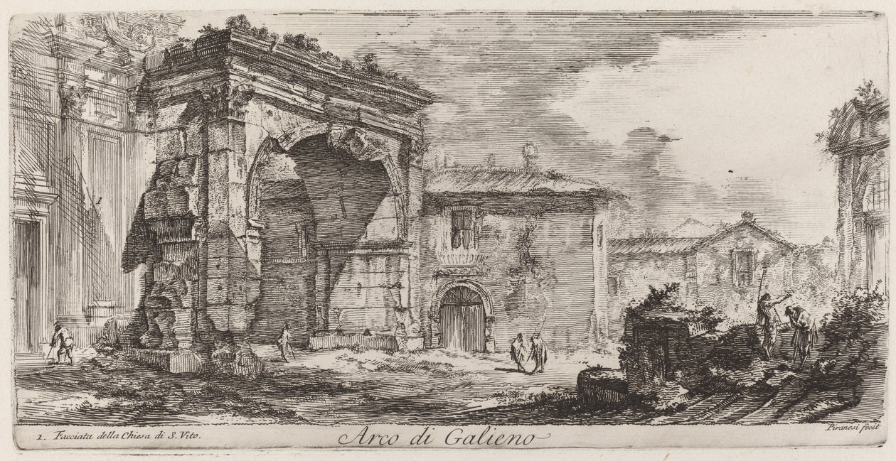 Trajanus båge i Ancona av Giovanni Battista Piranesi