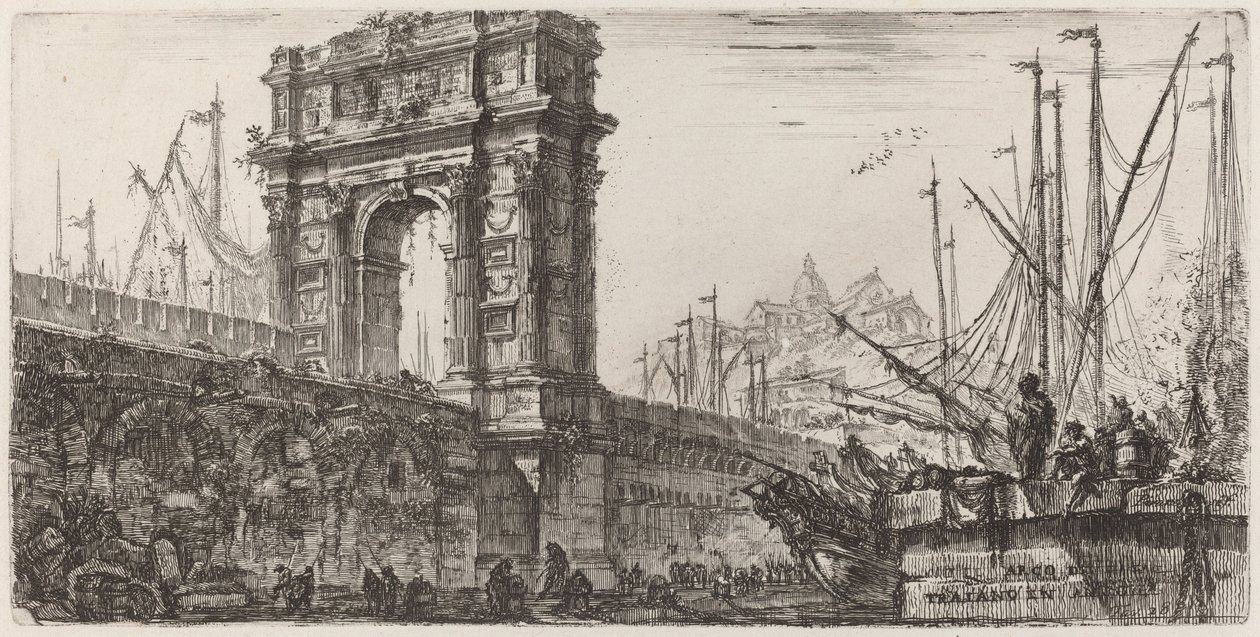 Trajoanos båge i Ancona av Giovanni Battista Piranesi