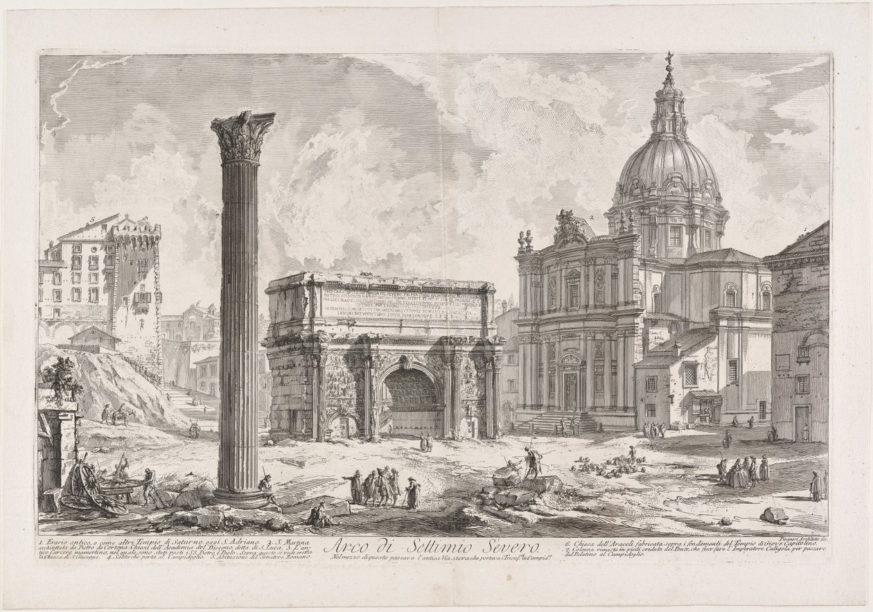 Septimius Severus båge av Giovanni Battista Piranesi