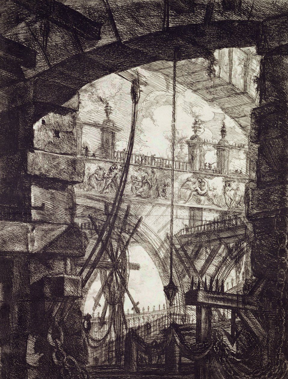 Carceri IV, 1760 (etsning) av Giovanni Battista Piranesi