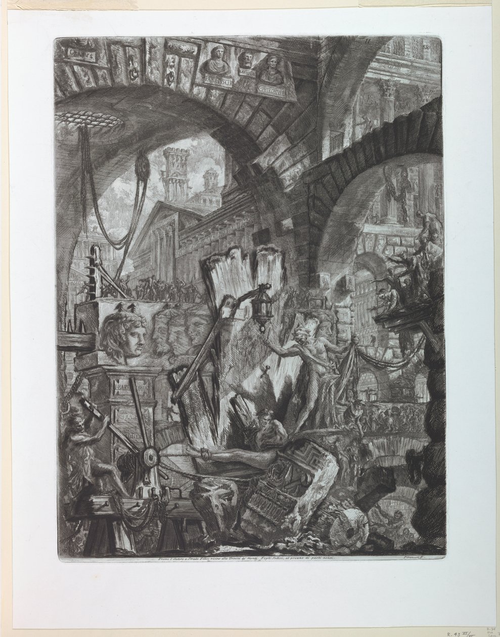 Serie Plate II fängelser av Giovanni Battista Piranesi