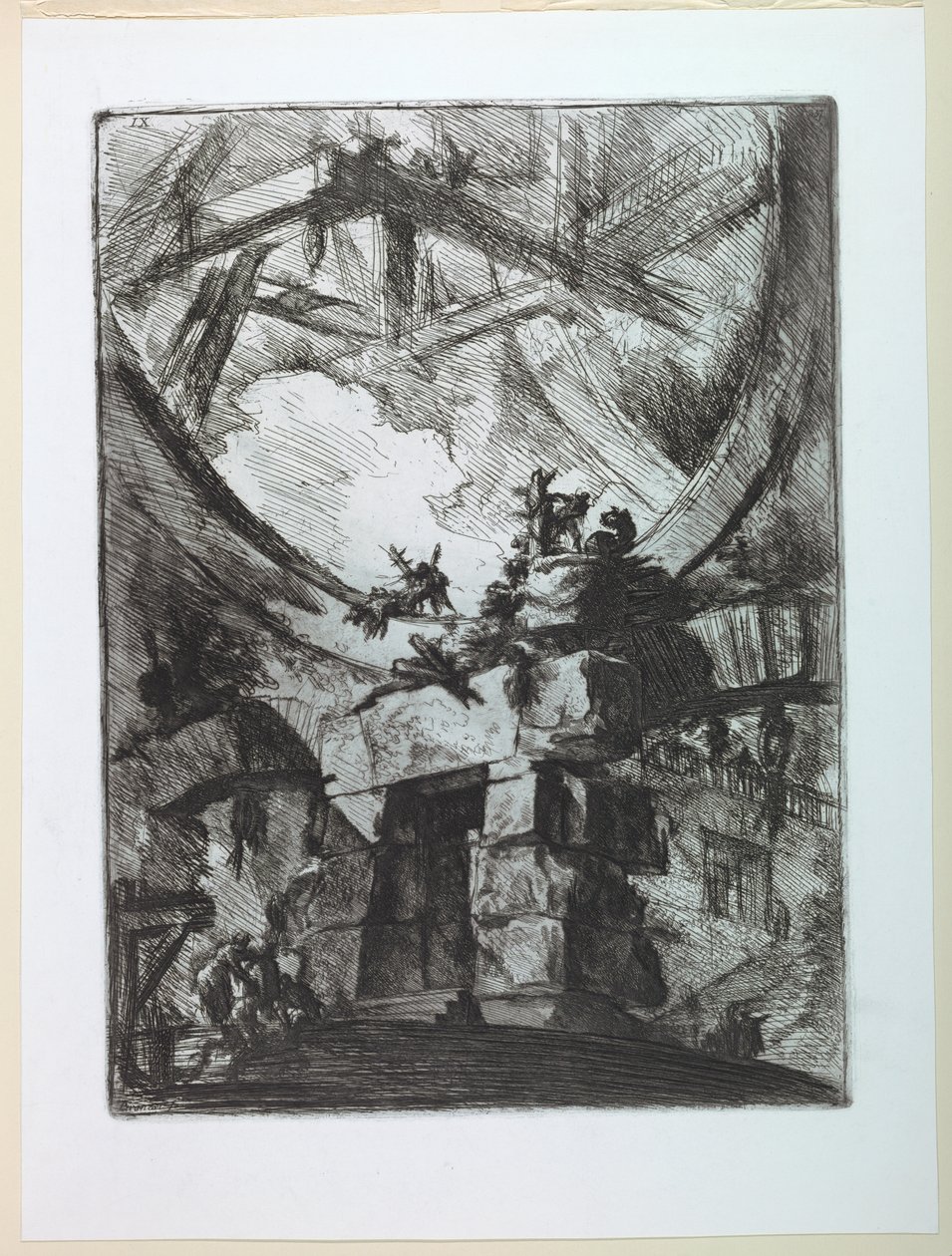 Carceri-serien, skylt IX av Giovanni Battista Piranesi