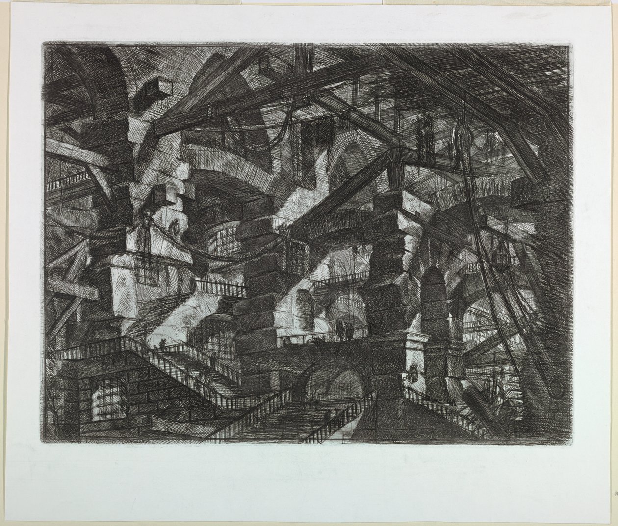Carceri-serien, skylt XIV av Giovanni Battista Piranesi