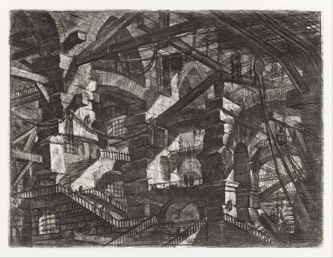Serie Fängelser, plansch XIV av Giovanni Battista Piranesi