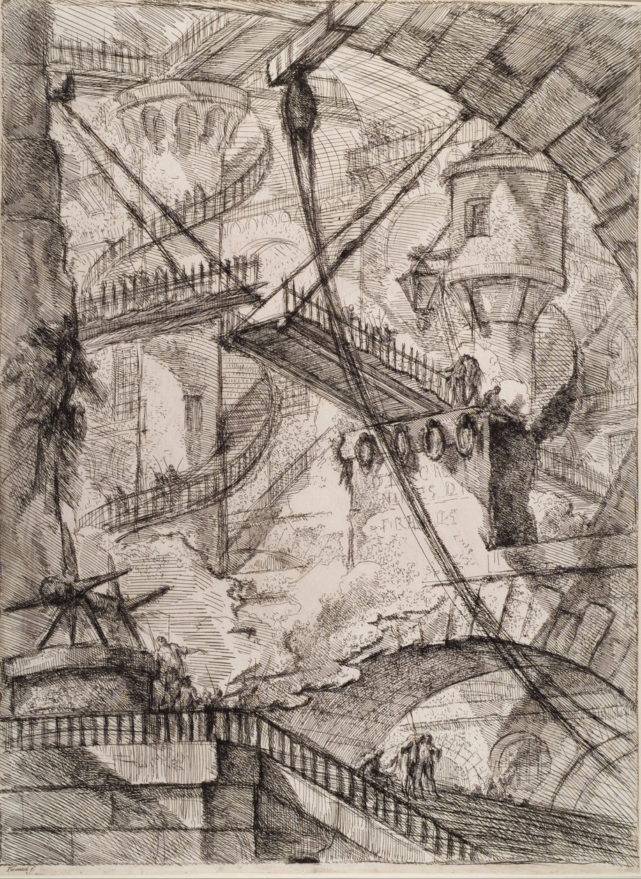 Uppfinningarnas fängelser av Giovanni Battista Piranesi